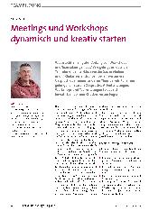 Vorschauseite 1: Meetings und Workshops dynamisch und kreativ starten