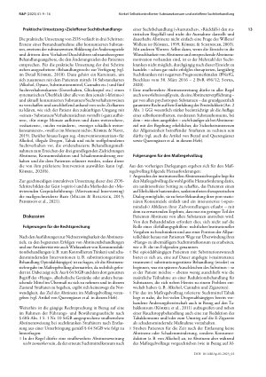 Vorschauseite 5: Selbstkontrollierter Substanzkonsum und zieloffene Suchtbehandlung: Implikationen für die forensische Suchtbehandlung