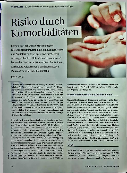 Vorschauseite 1: Risiko durch Komorbiditäten