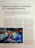 Vorschauseite 1: Hygiene ist zentral zur Reduktion von Antibiotikaresistenzen.