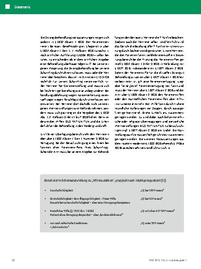 Vorschauseite 3: Juristische Perspektive Ist der natürliche Wille relevant? Und ob!