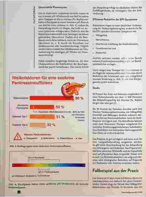 Vorschauseite 4: Exokrine Pankreasinsuffizienz: Rezonenzyme - eine Alternative zum Pankreatin