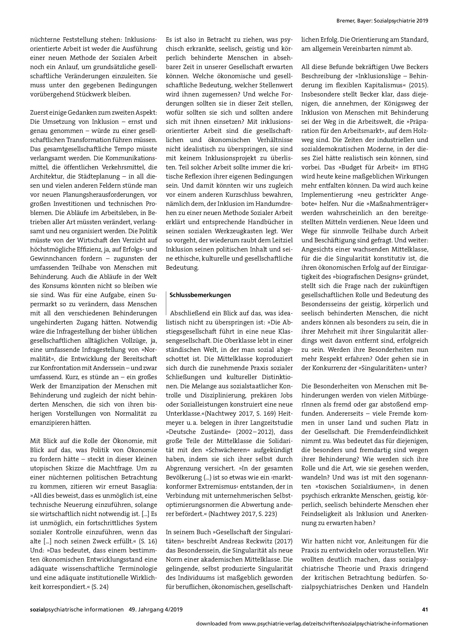 Vorschauseite 5: Herausforderungen im Spannungsfeld von Ökonomisierung, Inklusion und Singularisierung