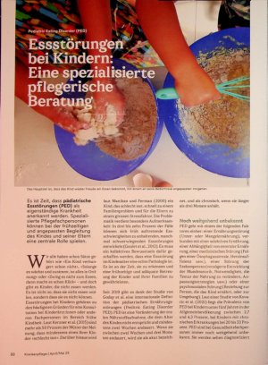 Vorschauseite 1: Essstörungen bei Kindern: Eine spezialisierte pflegerische Beratung