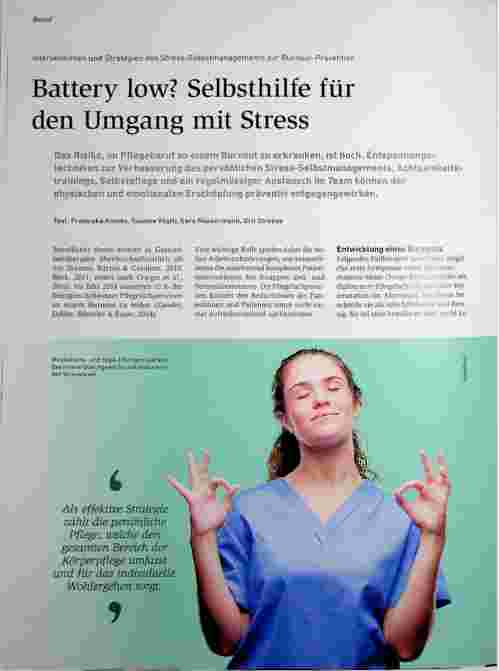 Vorschauseite 1: Battery low? Selbsthilfe für den Umgang mit Stress