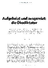 Vorschauseite 1: Aufgeheizt und ausgereizt: die Ökodiktatur