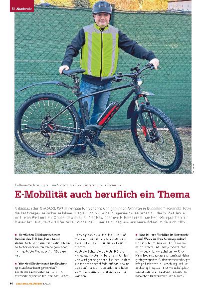 Vorschauseite 1: E-Mobilität auch beruflich ein Thema