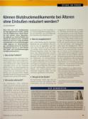 Vorschauseite 1: Können Blutdruckmedikamente bei Älteren ohne Einbußen reduziert werden?
