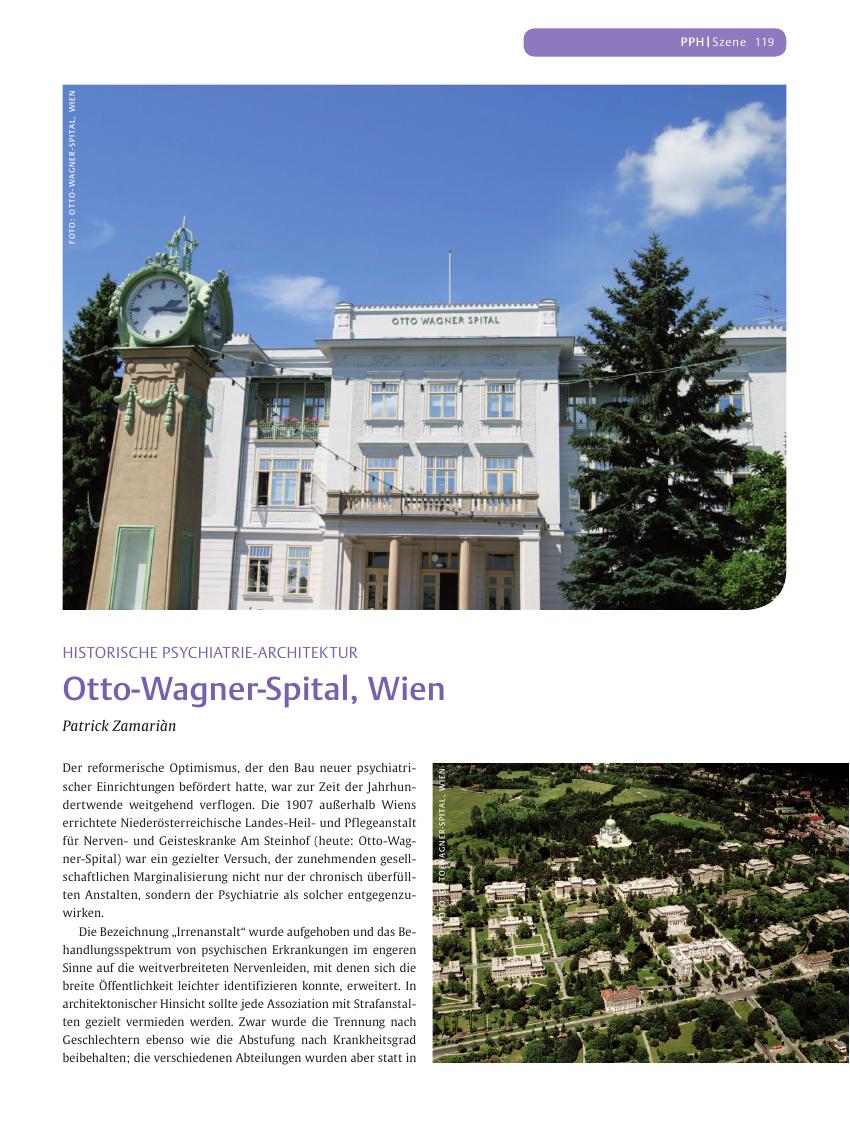 Vorschauseite 1: Otto-Wagner-Spital, Wien