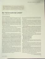 Vorschauseite 1: Der Tod ist nicht das Letzte?