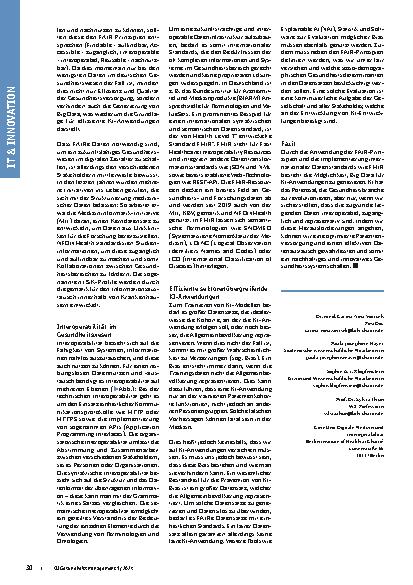 Vorschauseite 3: Gesundheitsdaten und Künstliche Intelligenz: Warum interoperable Daten für die Schaffung eines zukunftsfähigen Gesundheitswesens unabdingbar sind.