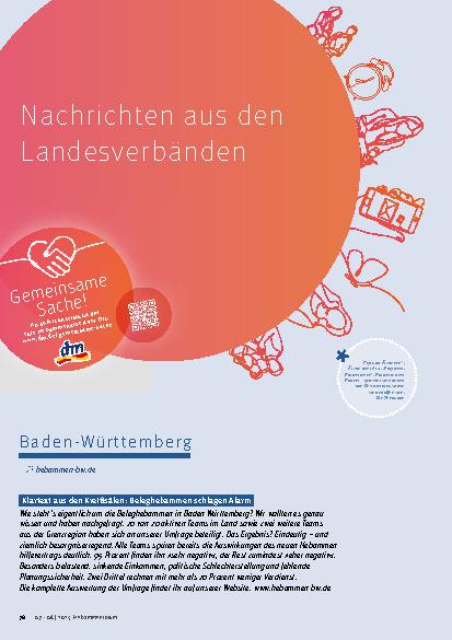 Vorschauseite 1: Nachrichten aus den Landesverbänden