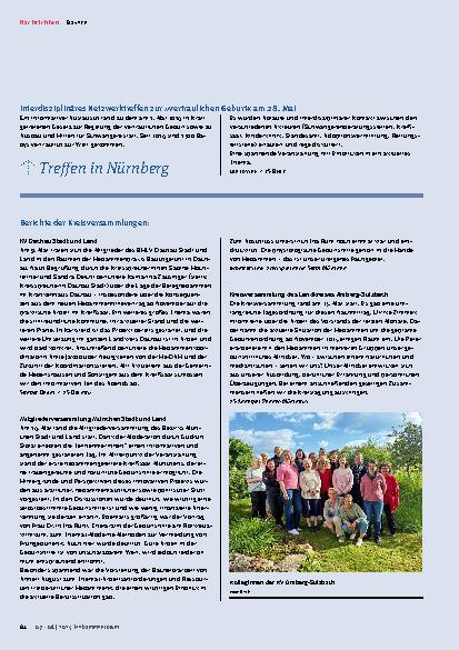 Vorschauseite 5: Nachrichten aus den Landesverbänden