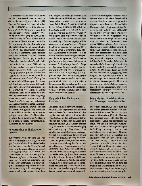 Vorschauseite 2: Gesundheitsförderung im Reallabor?