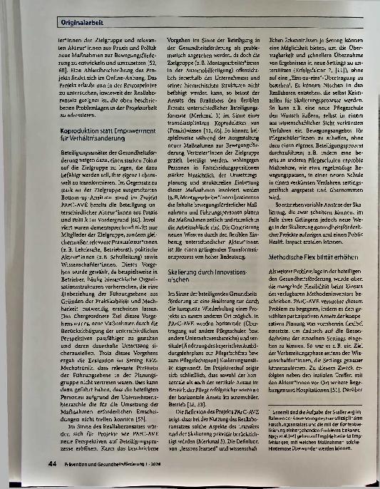 Vorschauseite 5: Gesundheitsförderung im Reallabor?