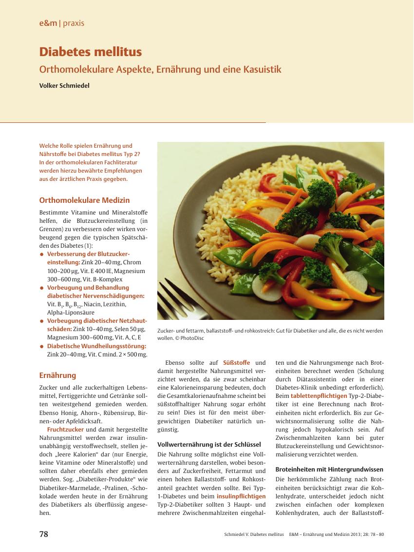 Vorschauseite 1: Diabetes mellitus