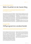 Vorschauseite 2: Nach der Reform muss es besser sein.