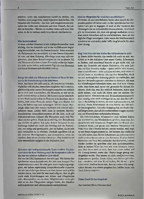 Vorschauseite 2: "Es gibt nicht für alles eine Lösung."