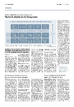 Vorschauseite 1: Technik überbrückt Distanzen.