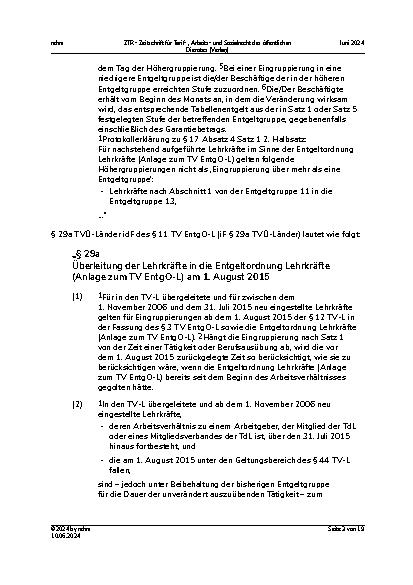 Vorschauseite 3: Höhergruppierung nach Stellenhöherbewertung im TV-L – Antragserfordernisse nach § 29a TVÜ-Länder i. d. F. des § 11 TVL EntgO-L – Ungleichbehandlung von angestellten und beamteten…