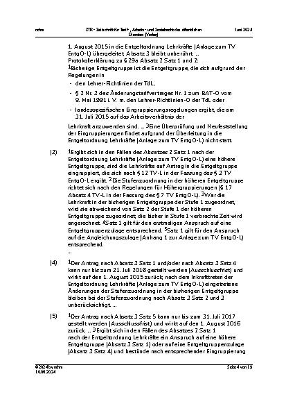 Vorschauseite 4: Höhergruppierung nach Stellenhöherbewertung im TV-L – Antragserfordernisse nach § 29a TVÜ-Länder i. d. F. des § 11 TVL EntgO-L – Ungleichbehandlung von angestellten und beamteten…