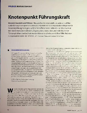 Vorschauseite 1: Knotenpunkt Führungskraft