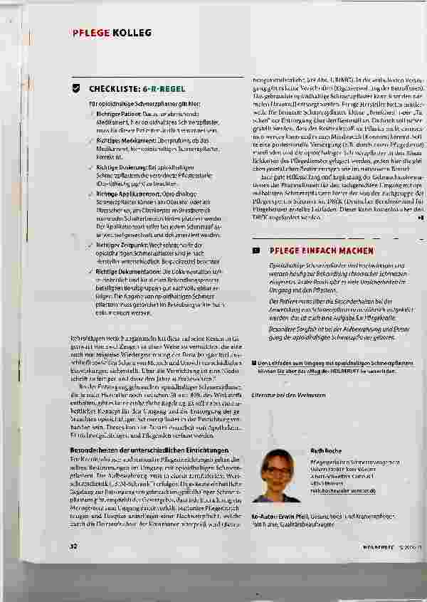 Vorschauseite 3: Sicherer Umgang mit Opioidpflastern