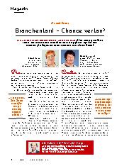 Vorschauseite 1: Branchentarif – Chance vertan?