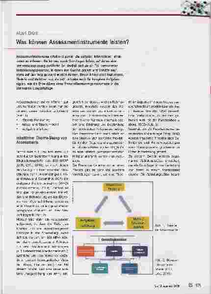 Vorschauseite 1: Was können Assessmentinstrumente leisten?