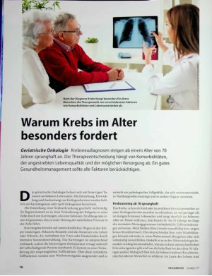 Vorschauseite 1: Warum Krebs im Alter besonders fordert