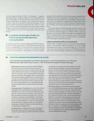 Vorschauseite 2: Warum Krebs im Alter besonders fordert