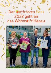 Vorschauseite 1: Der aktuelle Preis 2022 geht an das Wohnstift Hanau.