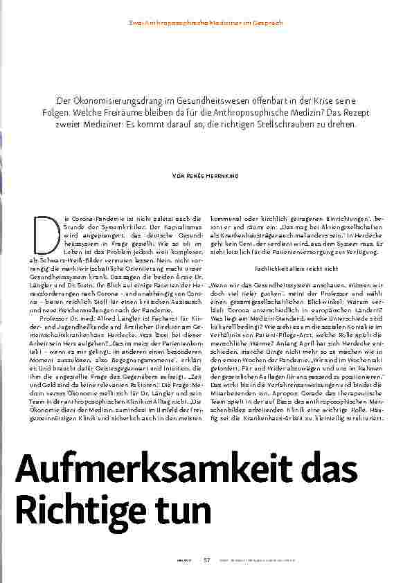 Vorschauseite 2: Mit freischwebender Aufmerksamkeit das Richtige tun.