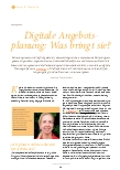 Vorschauseite 1: Digitale Angebotsplanung: Was bringt sie?