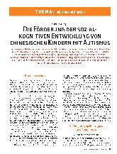 Vorschauseite 1: Die Förderung der sozial kognitiven Entwicklung von chinesischen Kindern mit Autismus