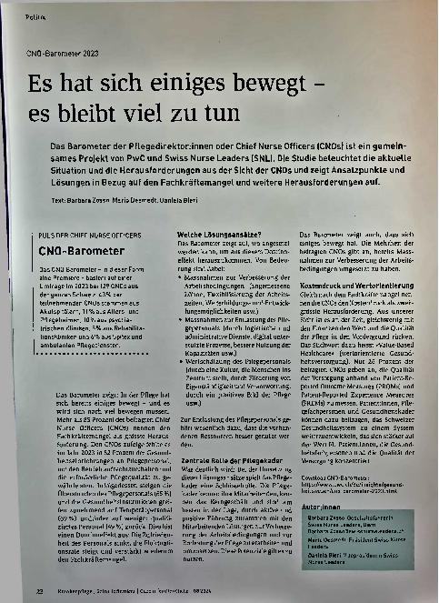 Vorschauseite 1: Es hat sich einiges bewegt - es bleibt viel zu tun.