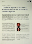 Vorschauseite 1: "Eingliederungshilfe - quo vadis? !“ Antworten auf Corona und das Bundesteilhabegesetz