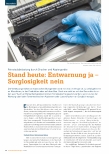 Vorschauseite 1: Feinstaubbelastung durch Drucker und Kopiergeräte Stand heute: Entwarnung ja - Sorglosigkeit nein
