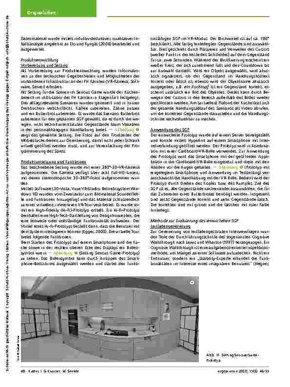 Vorschauseite 3: SeeMe: Expertenmeinungen von Ergotherapeuten zu einem selbst entwickelten Serious Game-Prototyp unter Verwendung einer Virtual Reality-Brille in einem ergotherapeutischen Setting:…