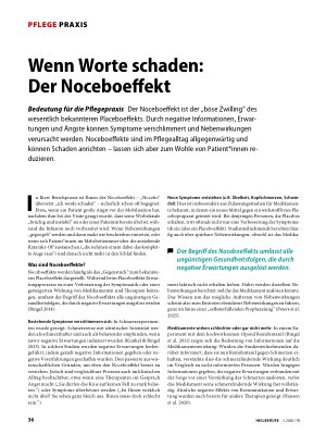 Vorschauseite 1: Wenn Worte schaden: Der Noceboeffekt