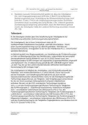 Vorschauseite 2: Einund Umgruppierung – tarifpluraler Betrieb