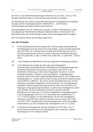 Vorschauseite 4: Einund Umgruppierung – tarifpluraler Betrieb