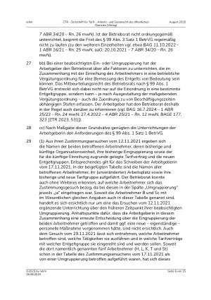 Vorschauseite 6: Einund Umgruppierung – tarifpluraler Betrieb