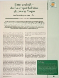 Vorschauseite 1: Bitter und süße - die Bauchspeicheldrüse als polares Organ. Ihre Darstellung im Auge - Teil 1.