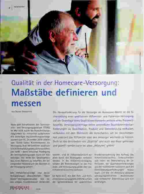 Vorschauseite 1: Qualität in der Homecare-Versorgung: Maßstäbe definieren und messen