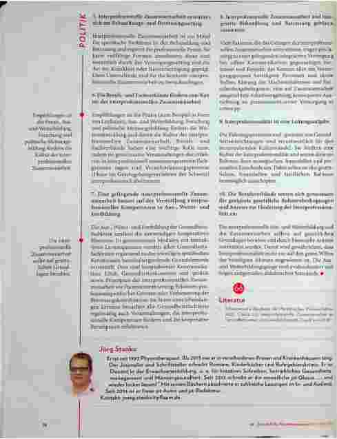 Vorschauseite 3: Interprofessionelle Zusammenarbeit im Gesundheitswesen