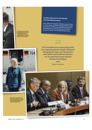 Vorschauseite 6: Gesundheitspolitik beginnt bei den Menschen