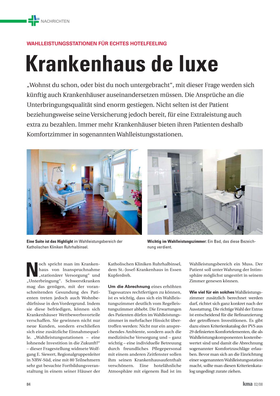 Vorschauseite 1: Krankenhaus de luxe
