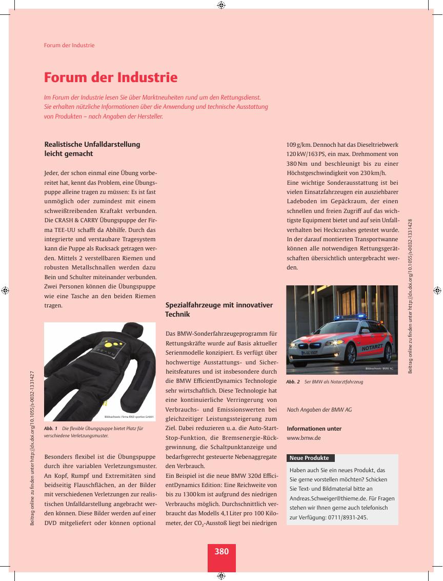 Vorschauseite 1: Spezialfahrzeuge mit innovativer Technik