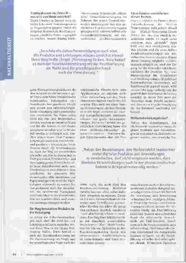 Vorschauseite 2: Bereit für die Next Generation Healthcare?